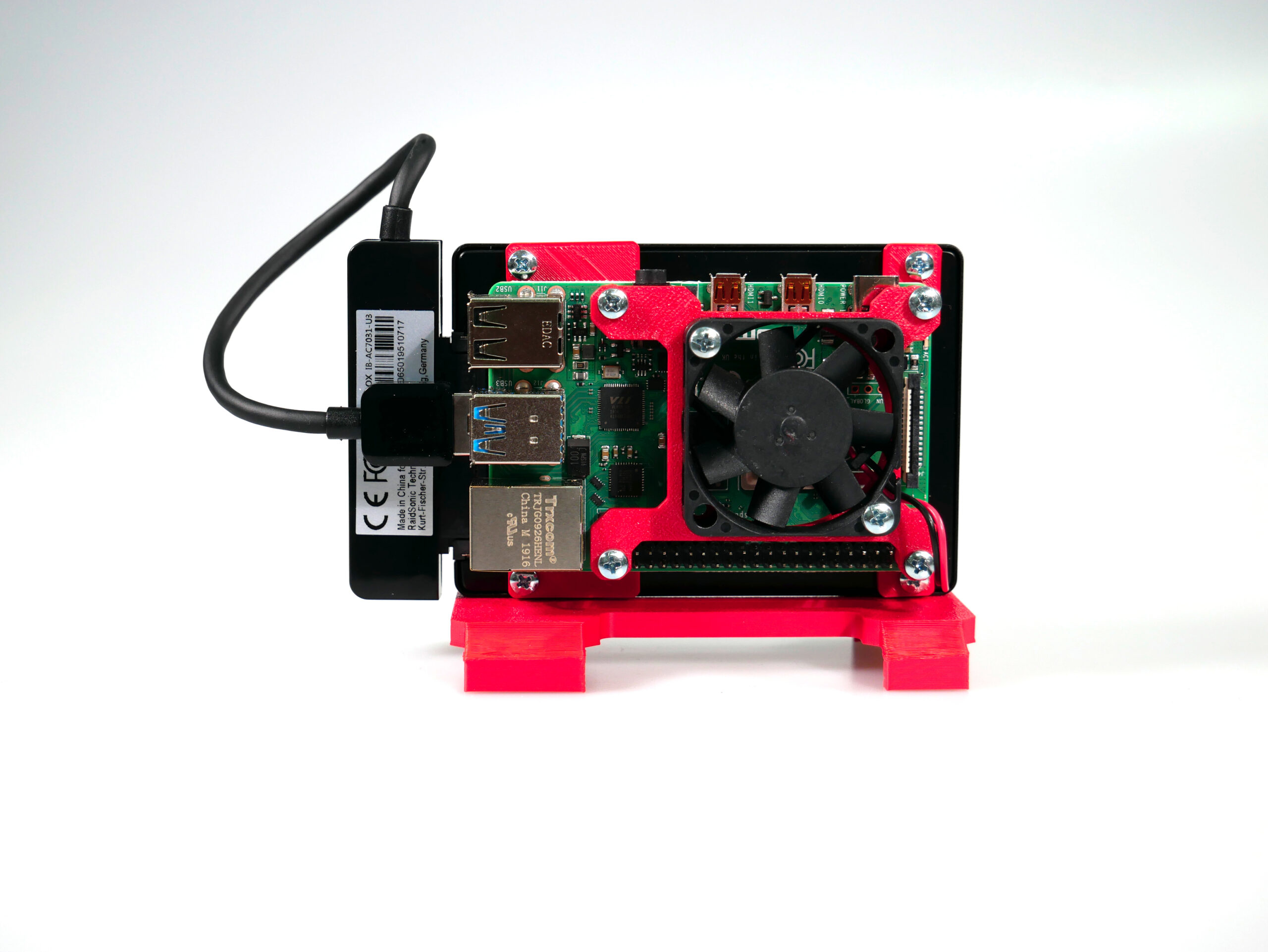 Raspberrypi Case With Ssd Or Hdd 2 5 Support Pi Nas Server Case With Fan Hat Inux3d